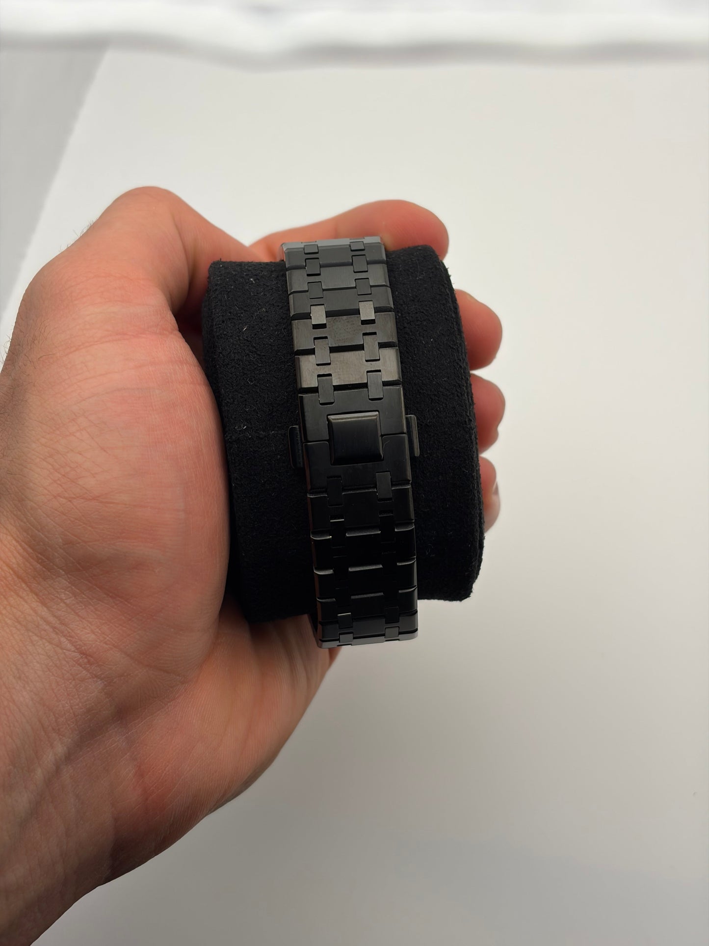 Royal Oak Chronograph Triple Black Seiko Mod — Détail bracelet