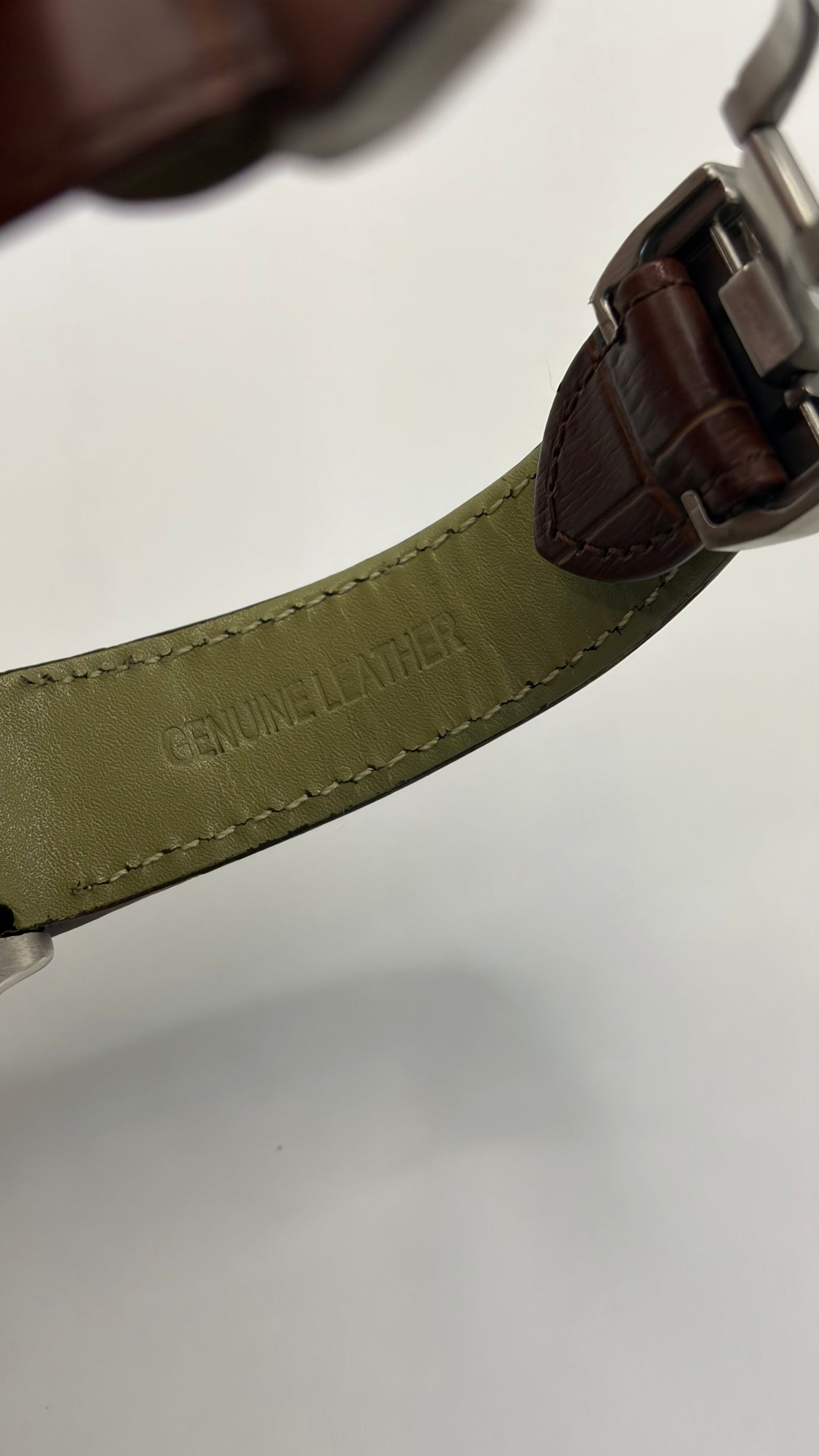 Santos Brown Leather Seiko Mod — Vue arrière