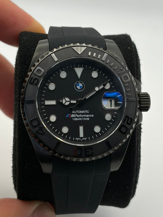 Yacht Master BMW Mod Seiko Mod — Détail cadran
