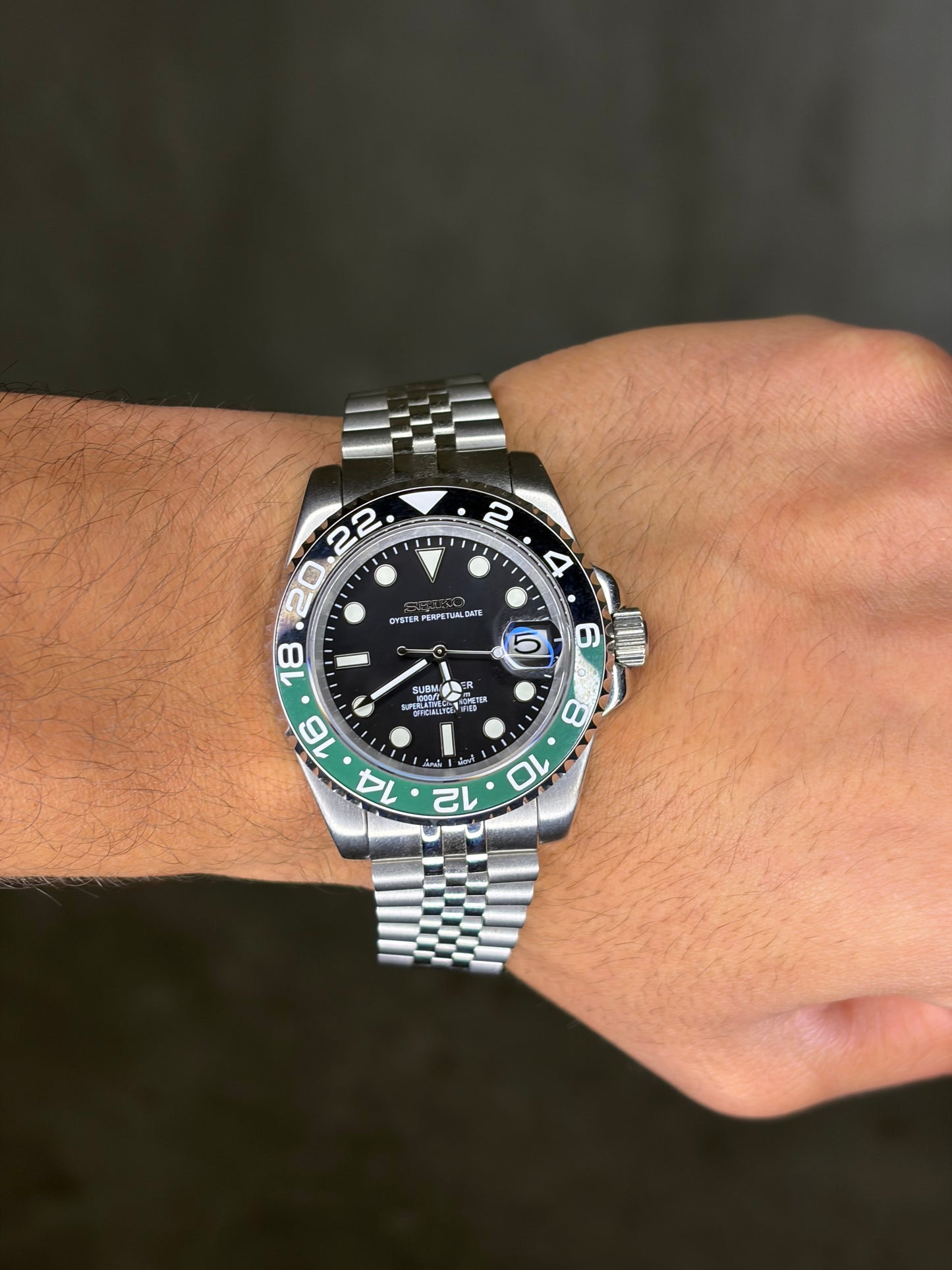 Sprite GMT Master II Seiko Mod — Au poignet