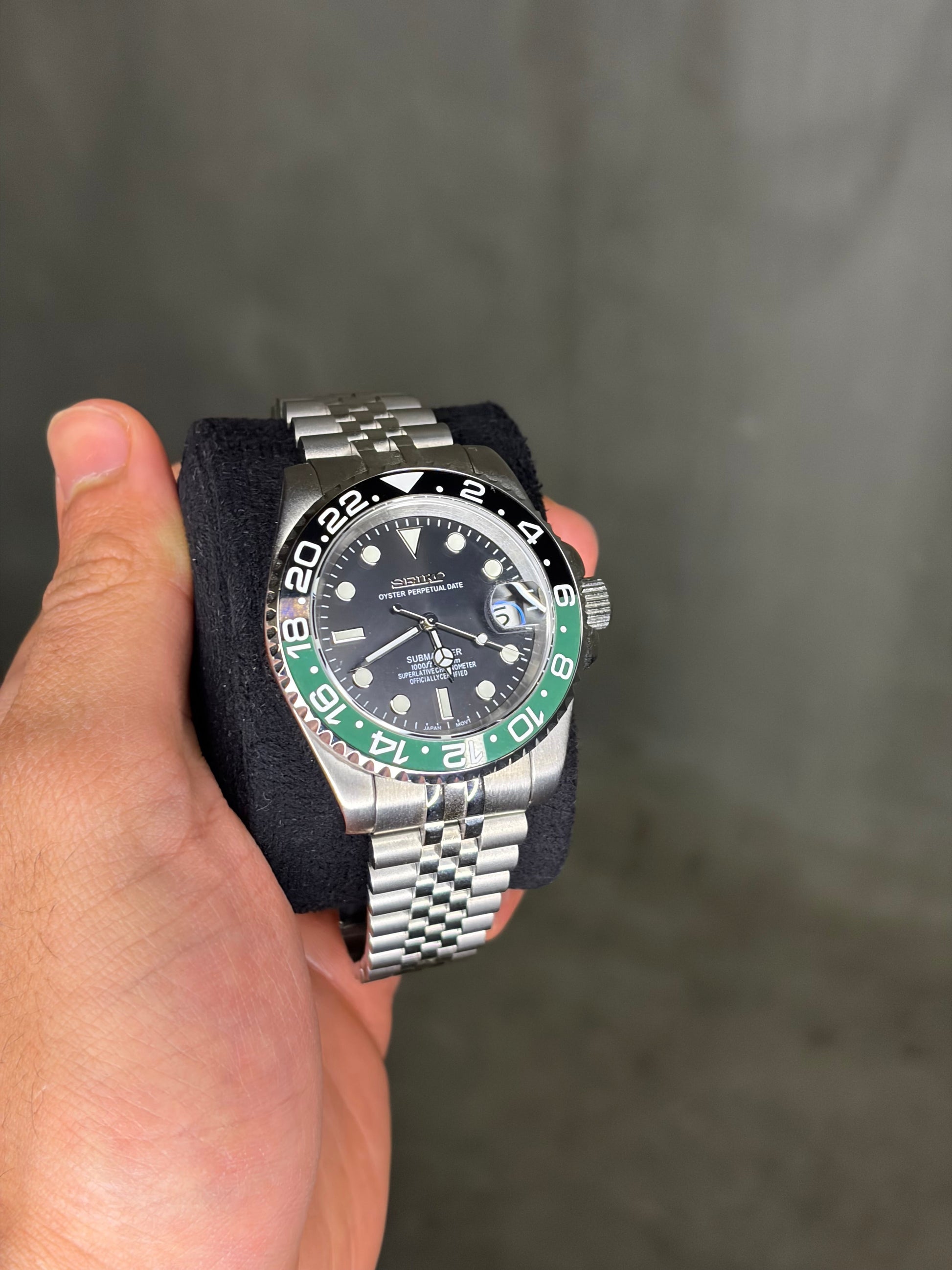 Sprite GMT Master II Seiko Mod — Détail bracelet