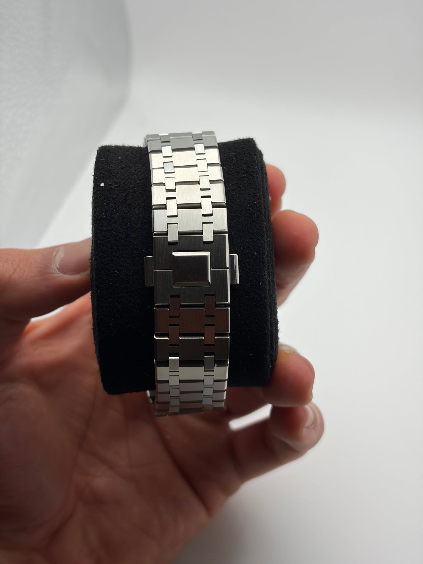 Royal oak blue jazz fade dial Seiko Mod — Détail bracelet