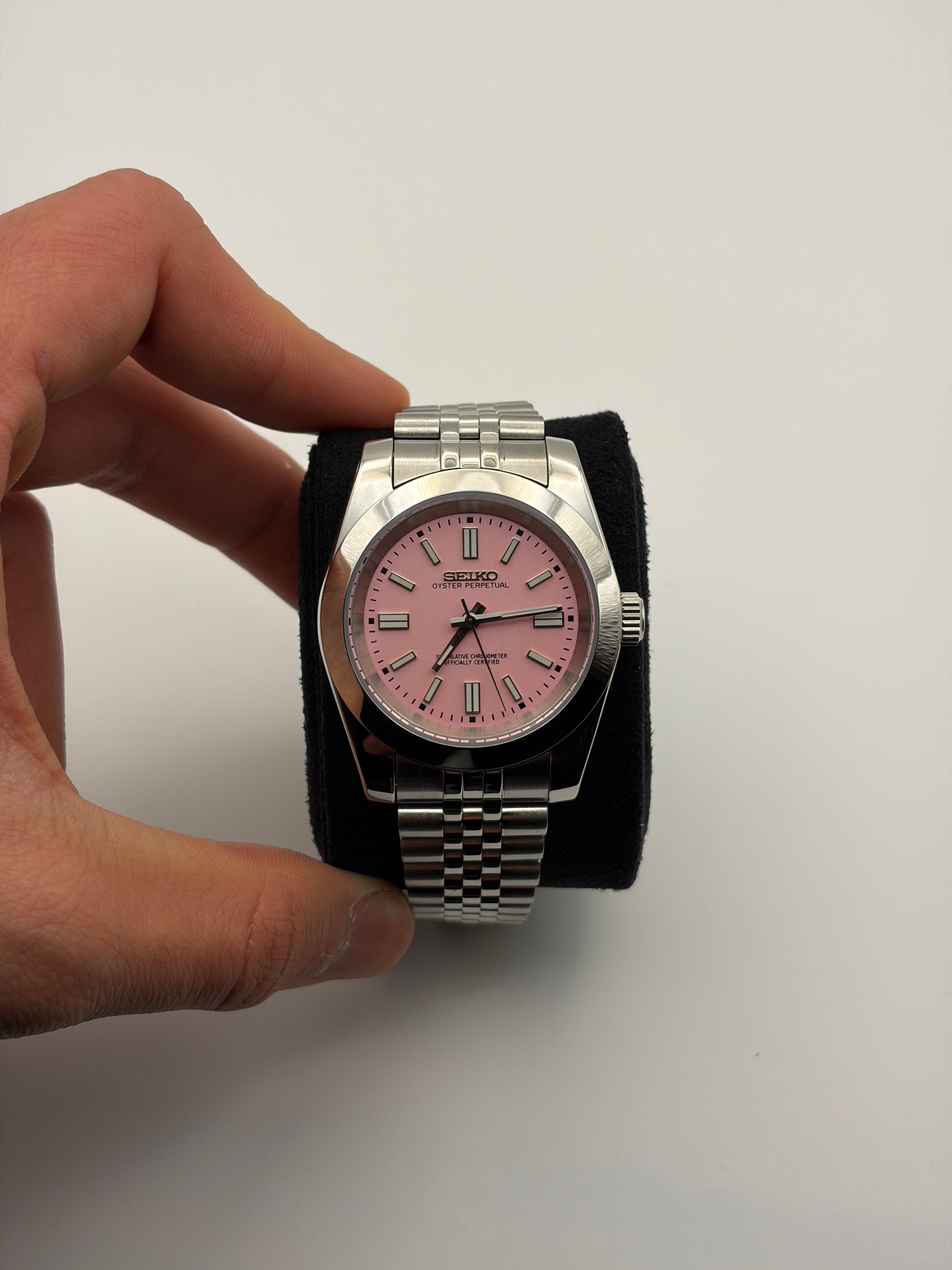 Oyster perpetual Pink Seiko Mod — Détail bracelet
