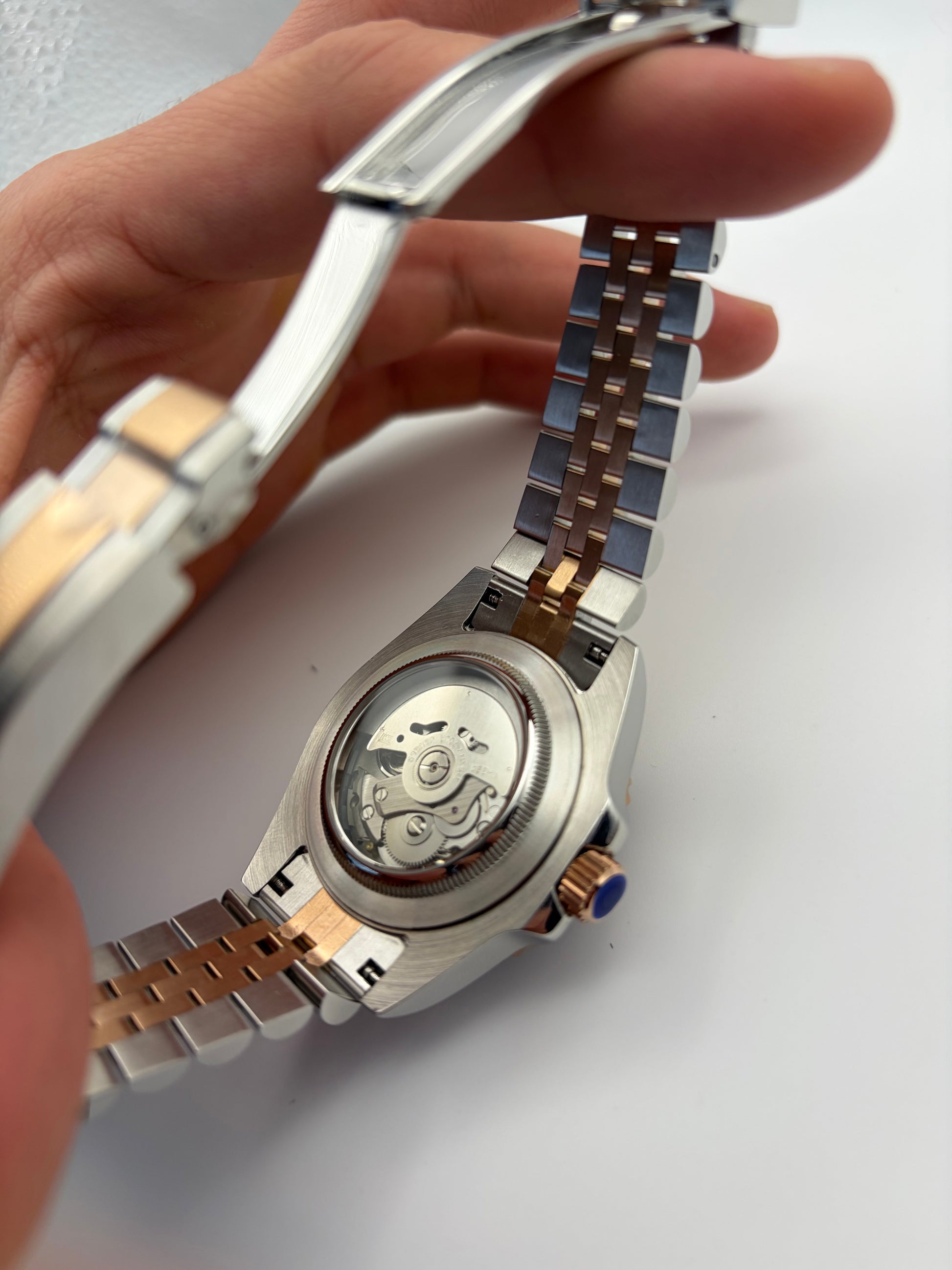 Datejust Two Tone Chocolate Seiko Mod — Détail cadran