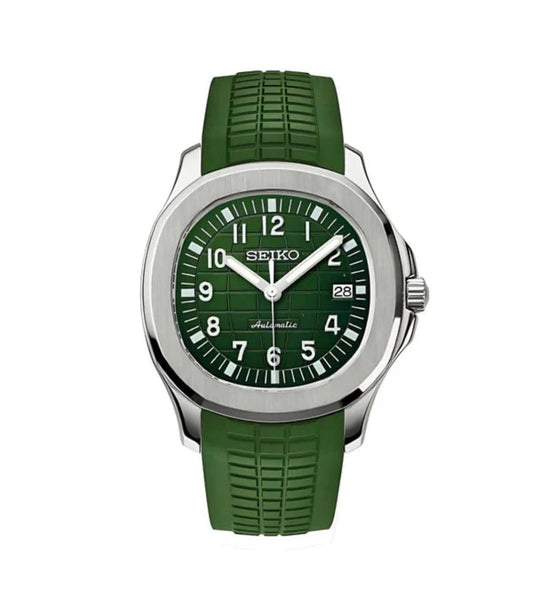 Aquanaut Green Seiko Mod — Vue de face