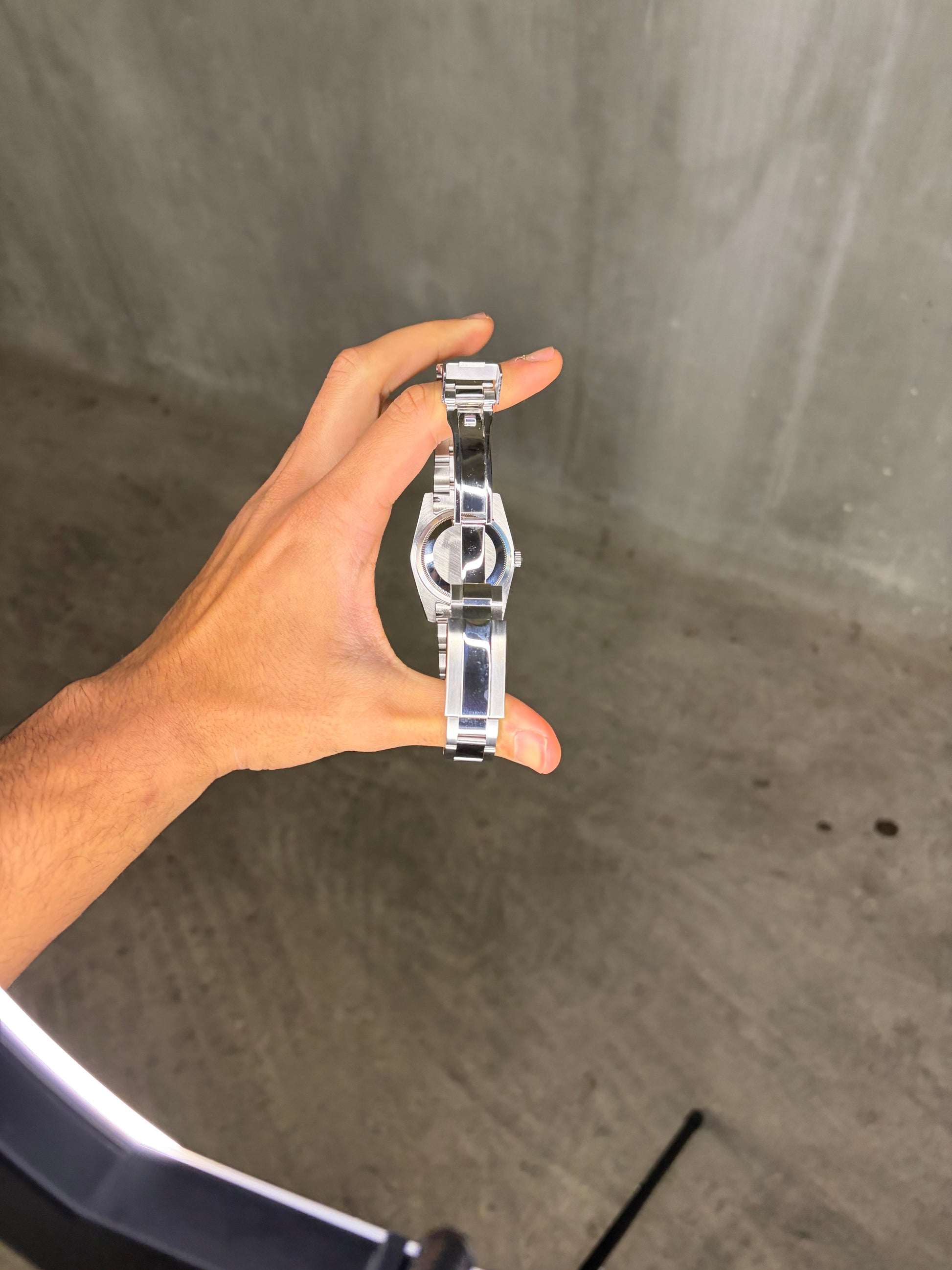 Oyster Perpetual Blue Seiko Mod — Vue de profil