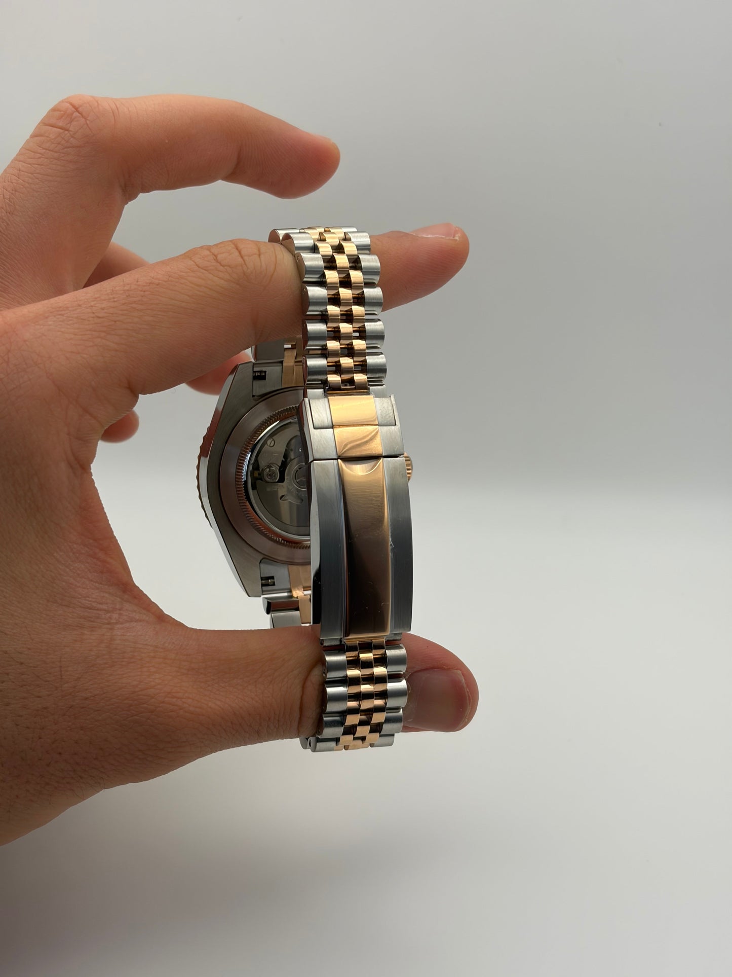 Datejust Two Tone Chocolate Seiko Mod — Au poignet