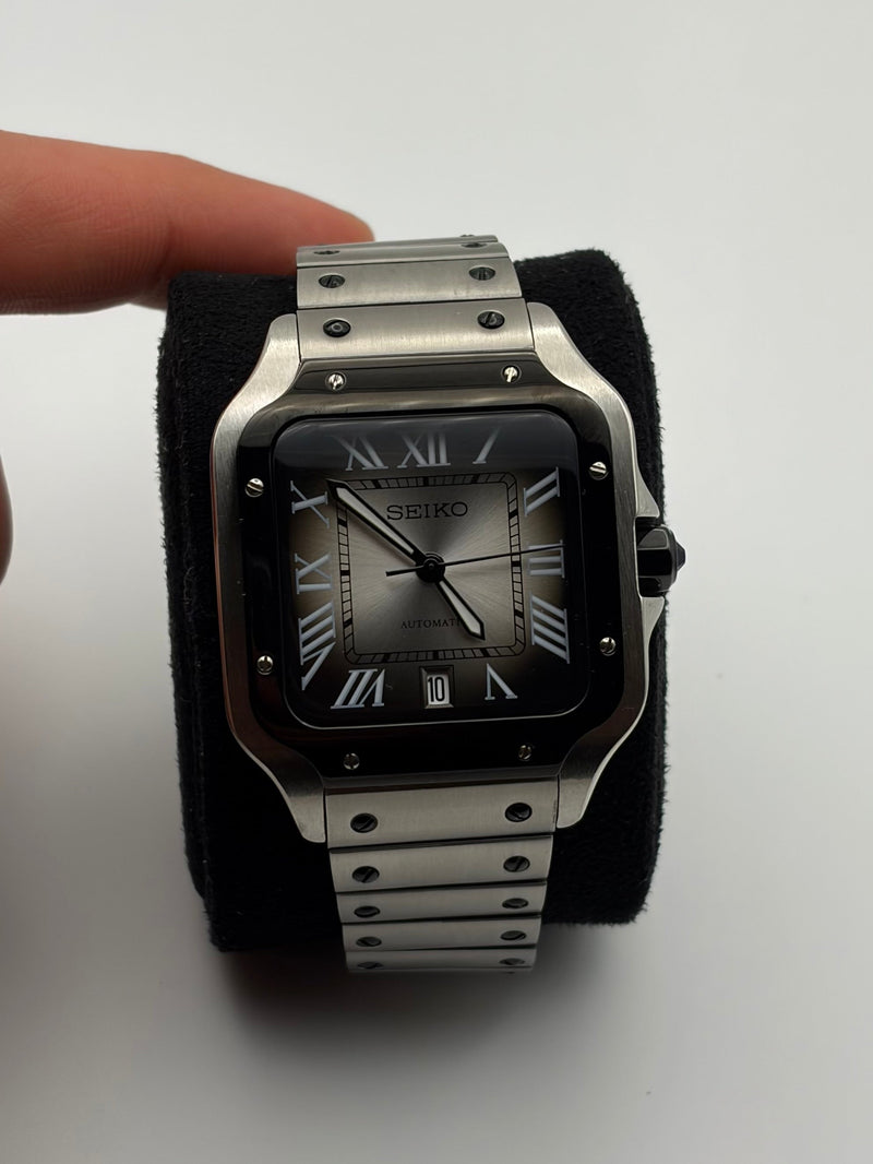 Seiko Mod Santos Smoke Dial