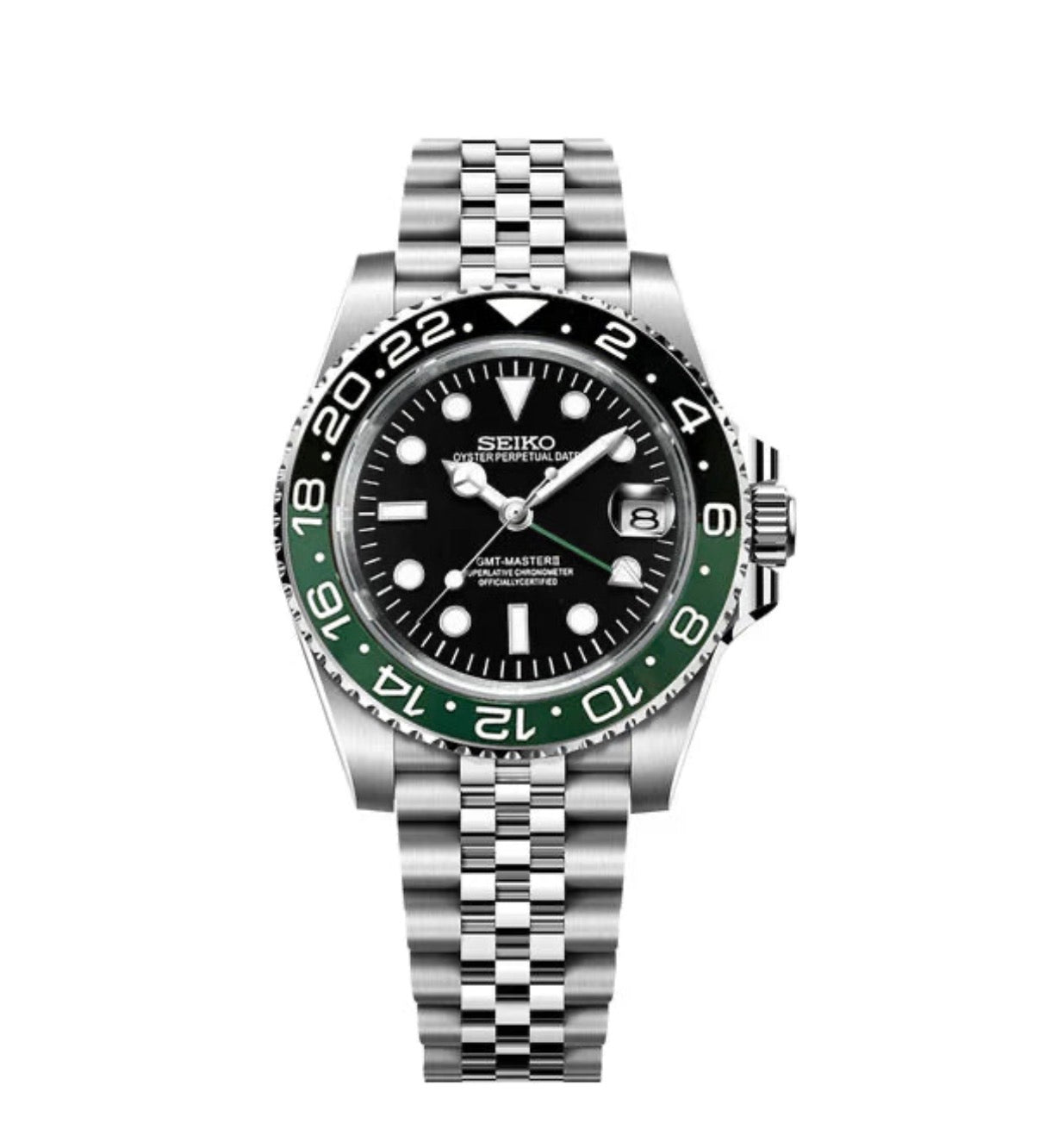 Sprite GMT Master II Seiko Mod — Vue de face