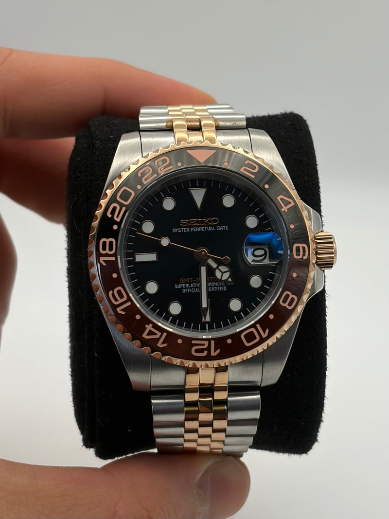 Seiko Mod GMT Two Tone Rootbeer