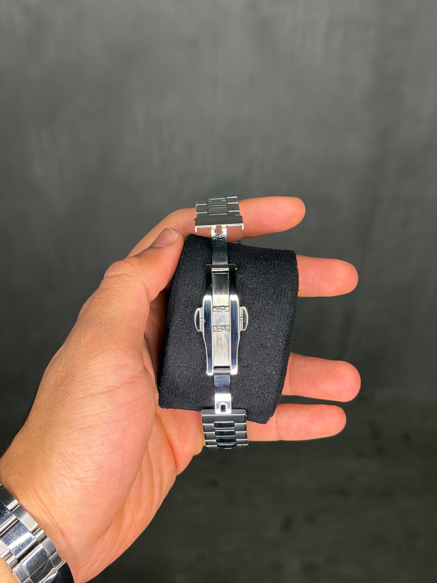 Open heart & Galaxy dial Nautilus Seiko Mod — Détail bracelet