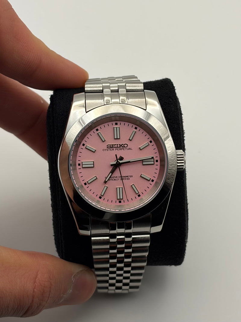 Seiko Mod Oyster perpetual Pink