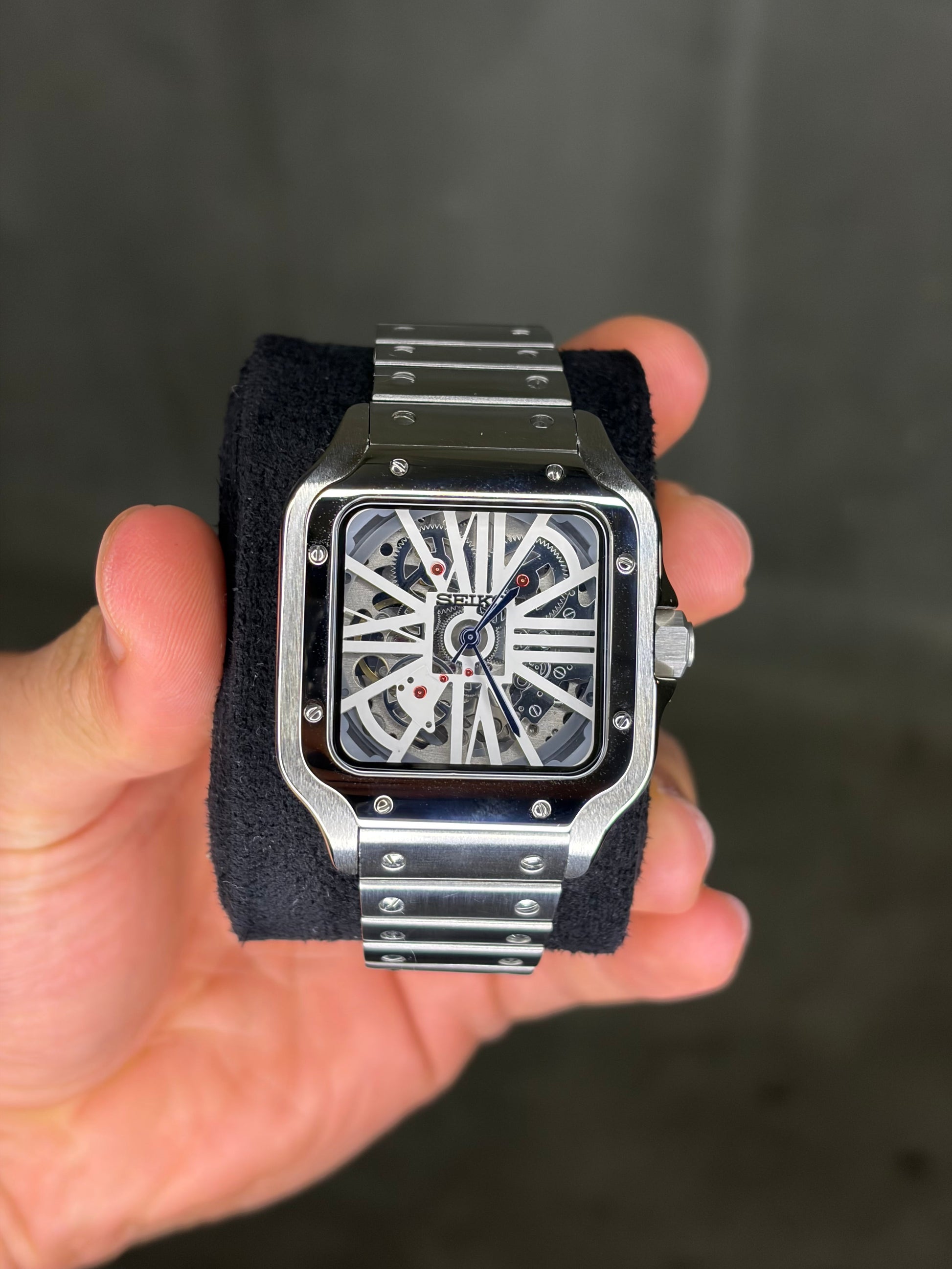 Santeiko Skeleton Dial Seiko Mod — Vue arrière